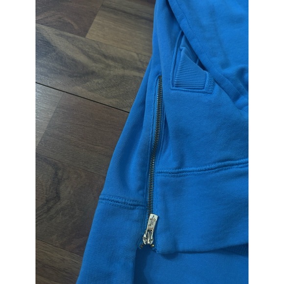 Lilly Pulitzer Luxletic Blue Crew Neck Sweatshirt Women's Sz S Pockets Logo - Picture 3 of 8